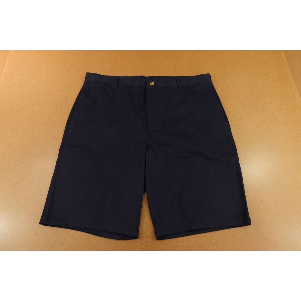 French Toast Mens 40 Navy Blue Stretch Adjustable Waist Flat Front Shorts NWT